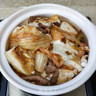 泡菜炖豆腐的做法步骤：10