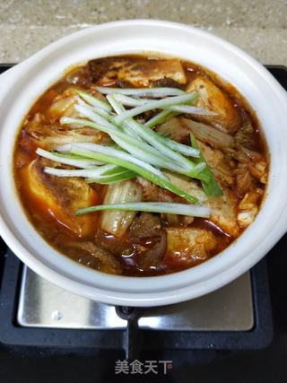 泡菜炖豆腐的做法步骤：12