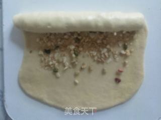 坚果燕麦素油面包的做法步骤:6