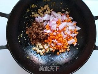 茶树菇瘦肉饭的做法步骤：8