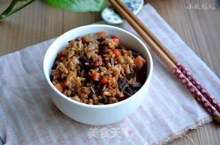 茶树菇瘦肉饭的做法步骤:12