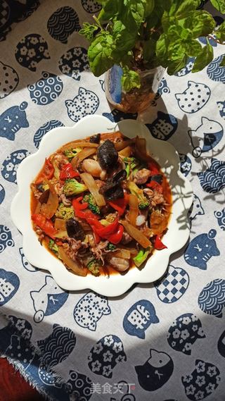 海兔子木耳盖浇饭的做法步骤:11
