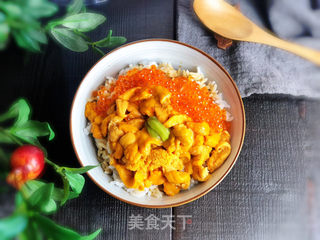海胆鱼子拌饭的做法步骤:12