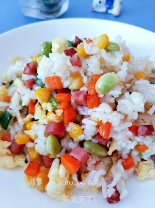 彩蔬蛋炒饭的做法步骤:15