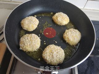 香蕉红薯饼的做法步骤:12