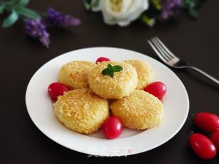 香蕉红薯饼的做法步骤:14