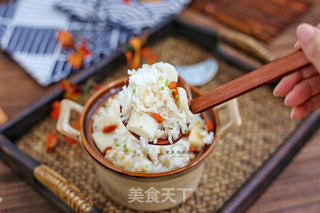 山药枸杞燕麦饭的做法步骤:7