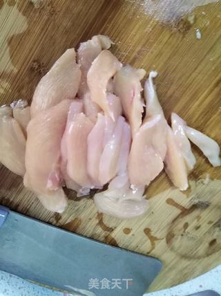 鸡丝青豆菌菇粥的做法步骤:2