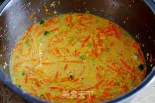 胡萝卜嫩玉米饼的做法步骤:6