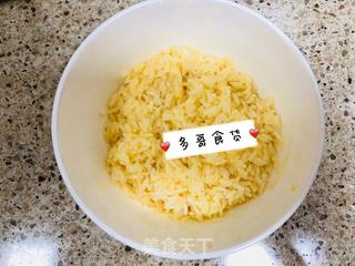 黄金牛肉炒饭的做法步骤:3