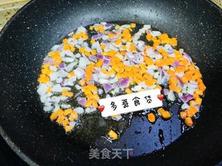 黄金牛肉炒饭的做法步骤:5