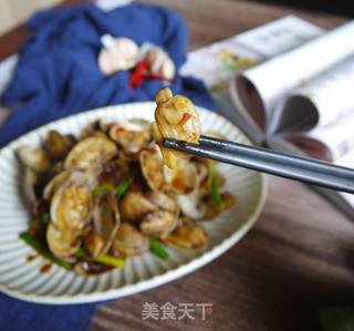 香辣豆瓣炒花甲的做法步骤:9