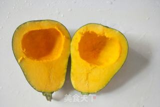 红枣糯米蒸南瓜的做法步骤:3