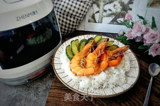 鲜虾小炒脱糖饭的做法步骤:12