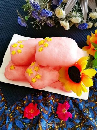 国旗肉包的做法步骤:16