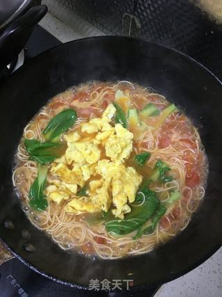 西红柿鸡蛋面的做法步骤:7