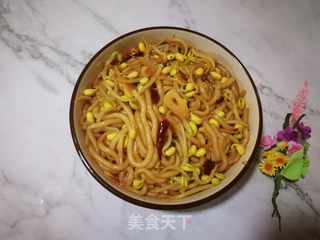 黄豆芽炒土豆粉的做法步骤：12