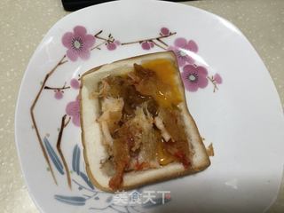 虾肉奶酪吐司的做法步骤:3