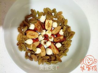 红糖糯米八宝饭的做法步骤:3