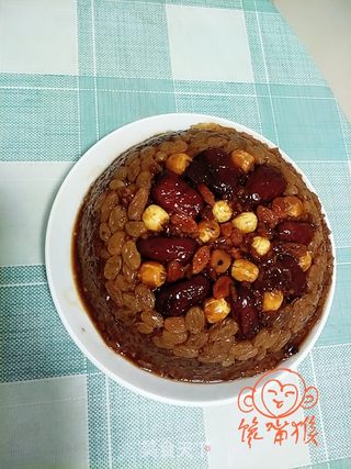 红糖糯米八宝饭的做法步骤:10
