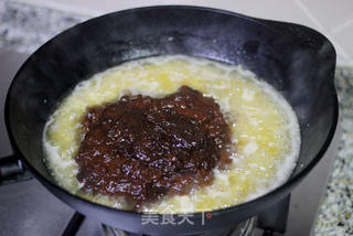私房爆款辣椒酱熬制的做法步骤:4