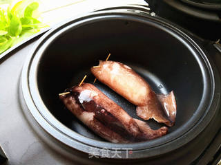 鱿鱼糯米饭的做法步骤:6