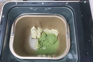 双色抹茶蜜豆吐司的做法步骤:7