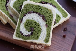 双色抹茶蜜豆吐司的做法步骤:19