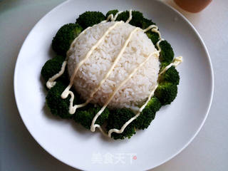 西兰花沙拉饭的做法步骤:6