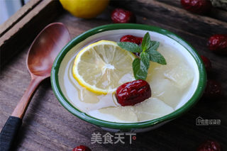 柠檬冰糖梨水的做法步骤:9