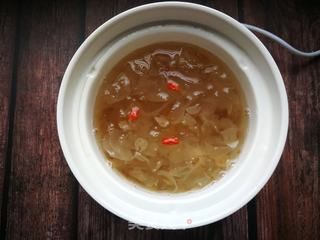 桃胶皂角米银耳羹的做法步骤:10