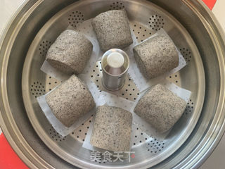 黑芝麻刀切馒头的做法步骤:12