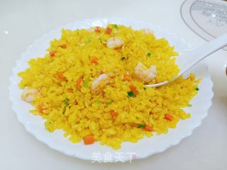 黄金虾仁炒饭的做法步骤:12
