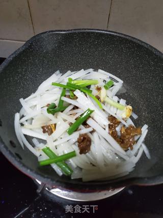 萝卜条炒牛肉的做法步骤：6