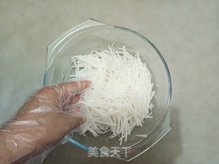 甜辣萝卜丝的做法步骤:4