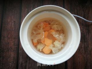 红薯桃胶银耳糖水的做法步骤:6