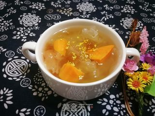 红薯桃胶银耳糖水的做法步骤:11