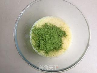 抹茶麻薯面包的做法步骤:2