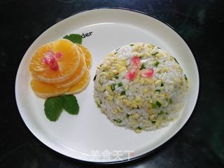 葱香蛋炒饭的做法步骤:7