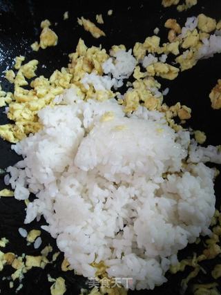 葱香蛋炒饭的做法步骤:5