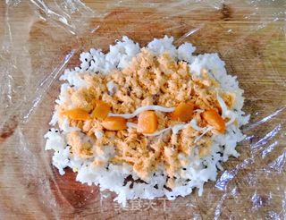 肉松饭团糯米包油条的做法步骤:4