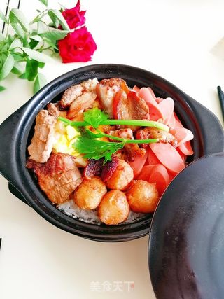 煲仔饭的做法步骤:9