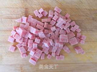 火腿玉米蛋饼的做法步骤：2