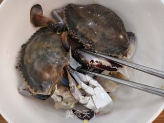 金沙梭子蟹的做法步骤:6