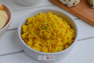 黄金蛋炒饭的做法步骤:6