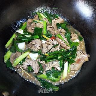 青蒜苗炒腰花的做法步骤:14