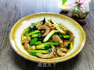 青蒜苗炒腰花的做法步骤:15