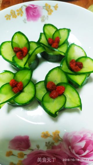 黄瓜拼花的做法步骤：8