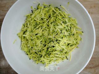 南瓜丝蛋饼的做法步骤:3