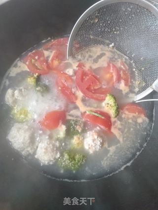 豆腐肉丸汤的做法步骤:4